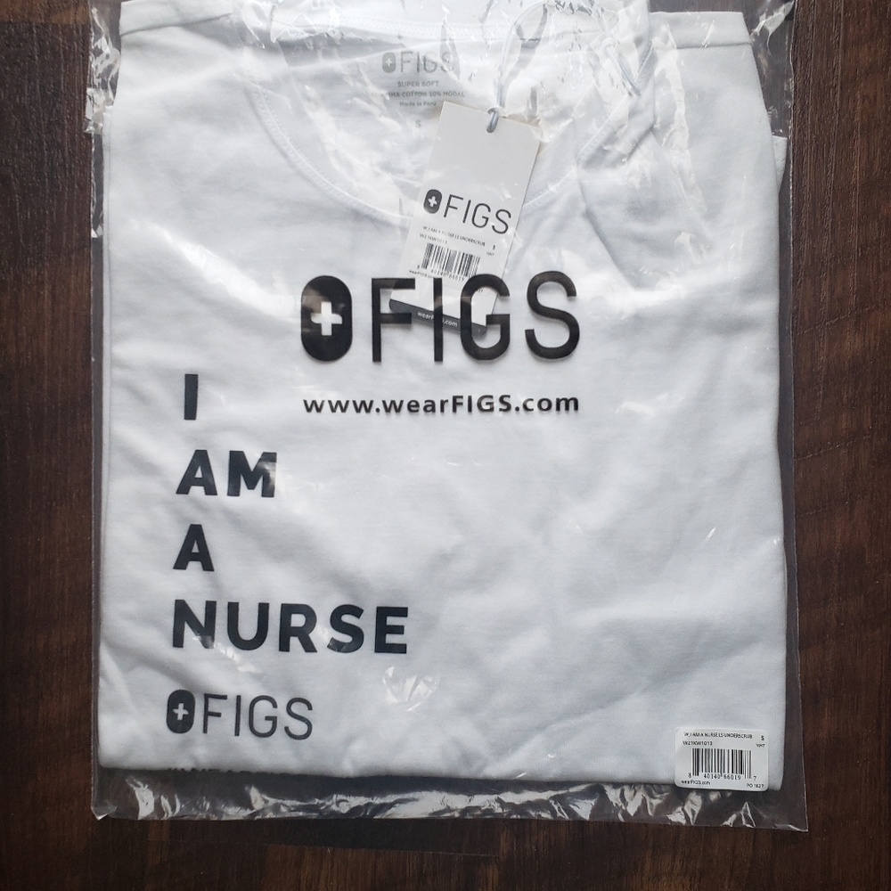 I am a nurse Figs nursing underscrub top - Limited Edition - Size Large